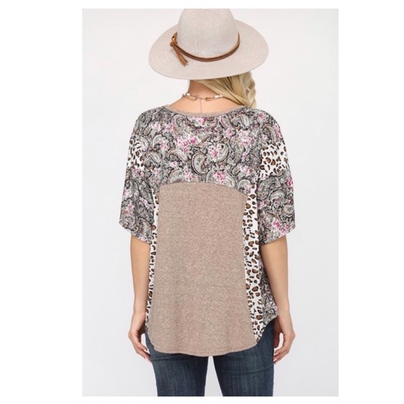 ❤️pretty mixed print loose fit top - Picture 6 of 10